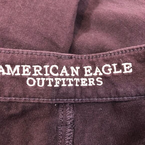 American‎ Eagle Burgundy Slim Fit Pants Size 4 - Picture 8 of 9